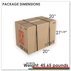 Linea Italia Urban 16 in. x 15.25 in. x 23.75 in. Legal/A4 Left or Right 2-Drawers Box/File Mobile File Pedestal - Natural Walnut