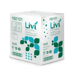 Livi Ultra Premium 2-Ply Cube Box Facial Tissue - White (6 Packs/Carton)