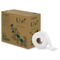 Livi VPG Select 3.3 in. x 1000 ft. 2-Ply Jumbo Bath Tissue - White (1-Carton)