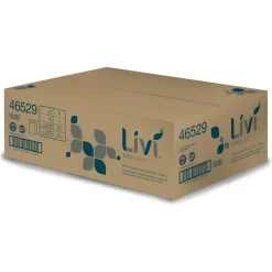 Livi VPG Select 8 in. x 800 ft. 1-Ply Hard Wound Roll Towel - White (6/Carton)