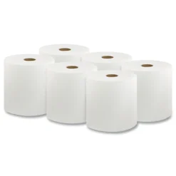 Livi VPG Select 8 in. x 1000 ft. 1-Ply Hard Wound Roll Towel - White (1-Carton)