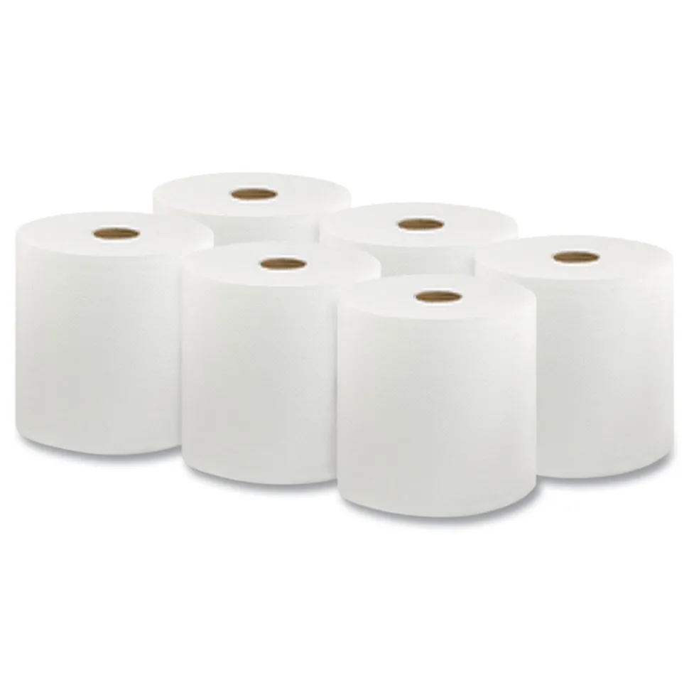 Livi VPG Select 8 in. x 1000 ft. 1-Ply Hard Wound Roll Towel - White (1-Carton)