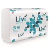 Livi VPG Select 9.45 in. x 9.06 in. 1-Ply Multifold Towel - White (16/Carton)