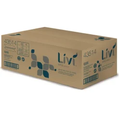 Livi VPG Select 9.45 in. x 9.06 in. 1-Ply Multifold Towel - White (16/Carton)