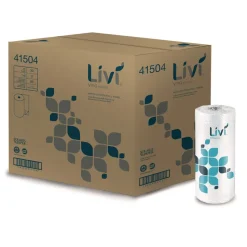 Livi VPG Select 10.98 in. x 9.98 in. 2-Ply Kitchen Roll Towel - White (30 Rolls/Carton)