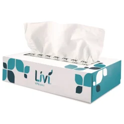 Livi VPG Select 2-Ply Flat Box Facial Tissue - White (30 Boxes/Carton)
