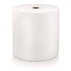 LoCor 8 in. x 1000 ft. 1-Ply Hard Wound Roll Towel - White (6/Carton)