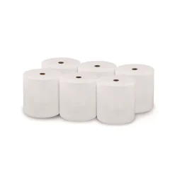 LoCor 7 in. x 1000 ft. 1-Ply Hard Wound Roll Towel - White (1-Carton)