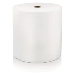 LoCor 7 in. x 800 ft. 1-Ply Hard Wound Roll Towel - White (6/Carton)