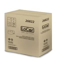LoCor 3.3 x 1200 ft. 2-Ply Jumbo Bath Tissue - White (1-Carton)