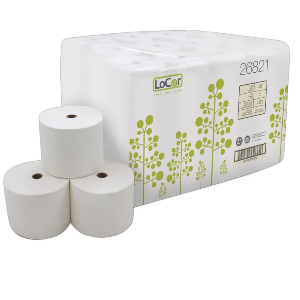 LoCor High-Capacity Bath Tissue - White (1-Carton)