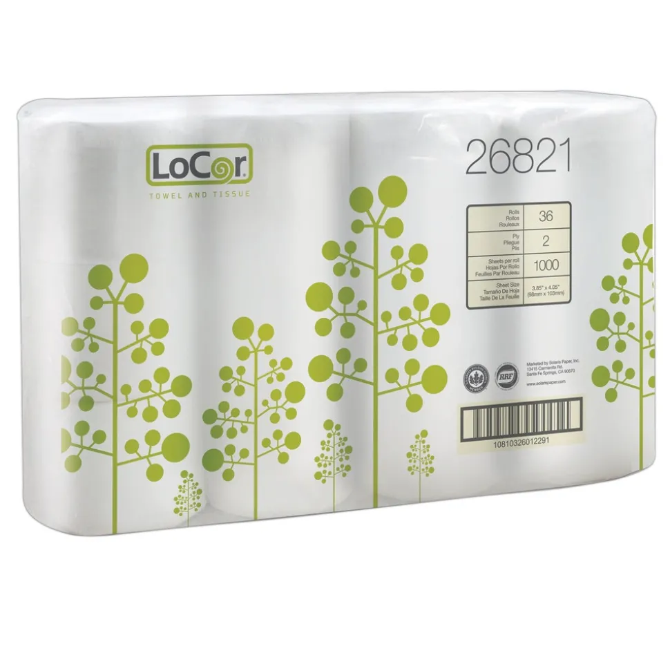 LoCor High-Capacity Bath Tissue - White (1-Carton)