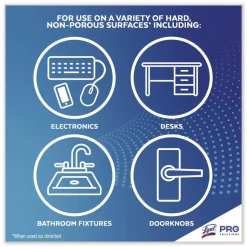 LYSOL Brand 19200-99856 6 in. x 8 in. 1-Ply Professional Disinfecting Wipe Bucket - Lemon and Lime Blossom White (2/Carton)