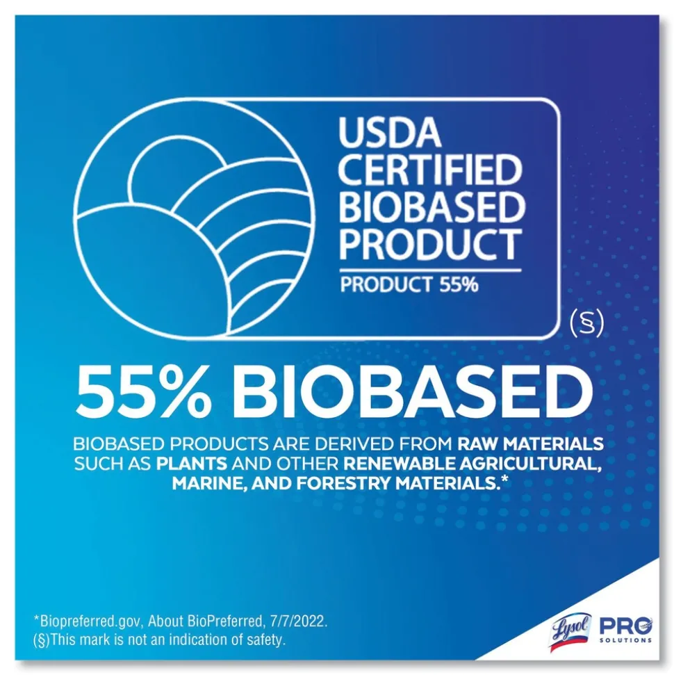 LYSOL Brand 19200-99856 6 in. x 8 in. 1-Ply Professional Disinfecting Wipe Bucket - Lemon and Lime Blossom White (2/Carton)