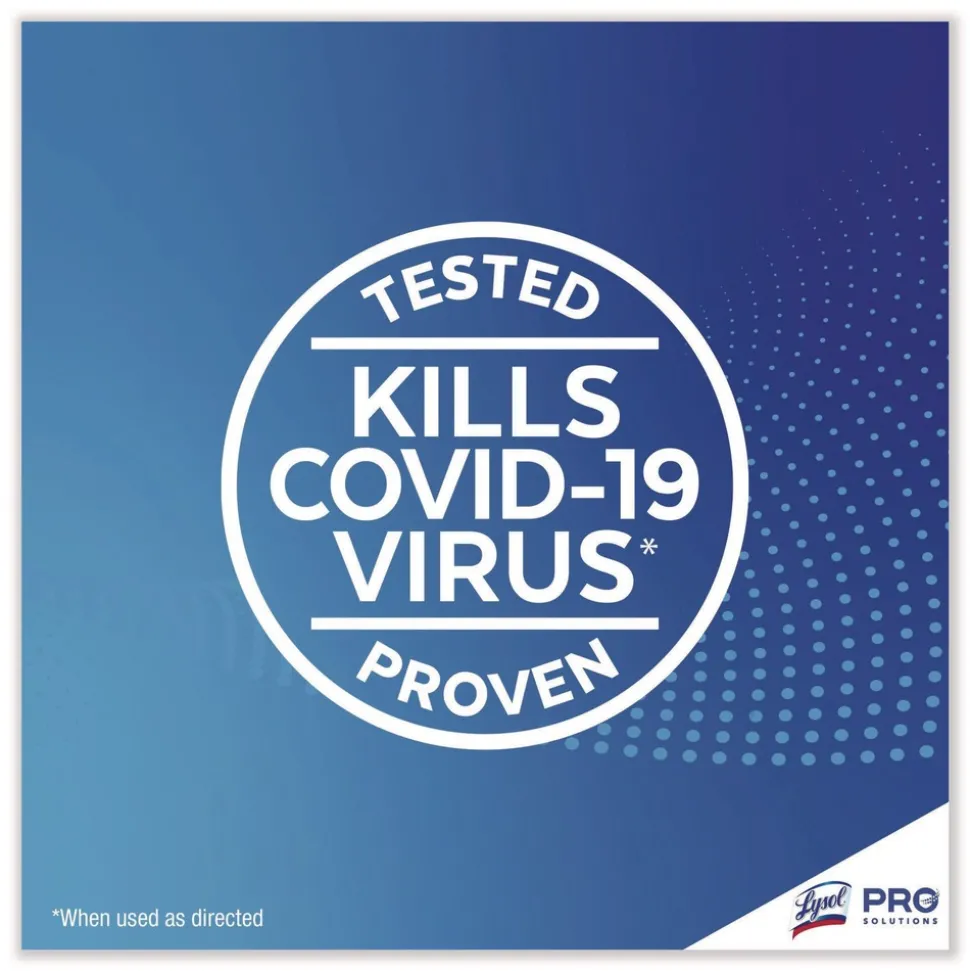 LYSOL Brand 19200-99856 6 in. x 8 in. 1-Ply Professional Disinfecting Wipe Bucket - Lemon and Lime Blossom White (2/Carton)