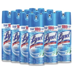 LYSOL Brand 19200-02845 12.5 oz. Aerosol Spring Waterfall Liquid Disinfectant Spray (12/Carton)