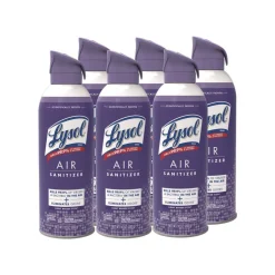 LYSOL Brand 19200-99394 10 oz Aerosol Can Air Sanitizer Spray - Light Breeze Scent (6/Carton)