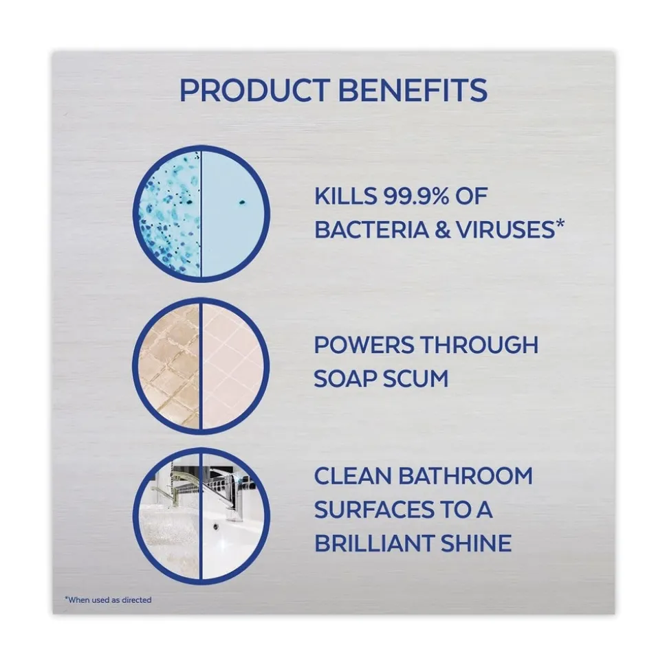 LYSOL Brand 19200-02699 32 oz. Spray Bottle Liquid Disinfectant Power Bathroom Foamer - Atlantic Fresh Scent (12/Carton)