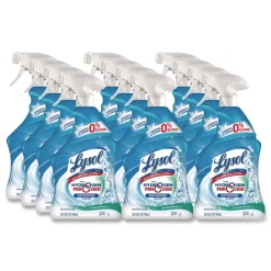 LYSOL Brand 19200-99828 Bathroom Cleaner with Hydrogen Peroxide Cool Spring Breeze 32 oz Trigger Spray Bottle (12/Carton)