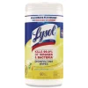 LYSOL Brand 7 in. x 7.25 in. 1-Ply Disinfecting Wipes - Lemon and Lime Blossom, White (80 Wipes/Canister)