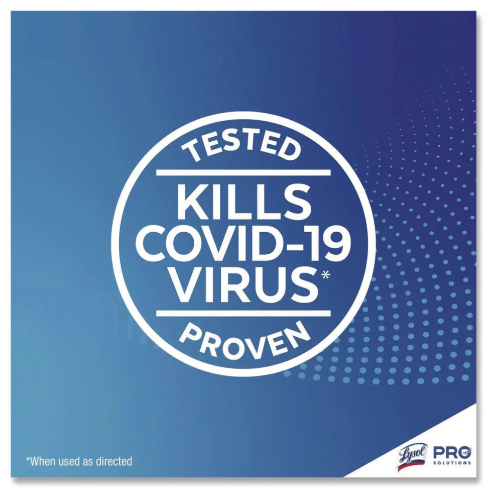 LYSOL Brand 7 in. x 7.25 in. 1-Ply Disinfecting Wipes - Lemon and Lime Blossom, White (80 Wipes/Canister)