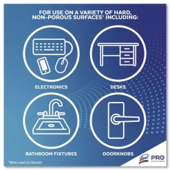 LYSOL Brand 7 in. x 7.25 in. 1-Ply Disinfecting Wipes - Lemon and Lime Blossom, White (80 Wipes/Canister)