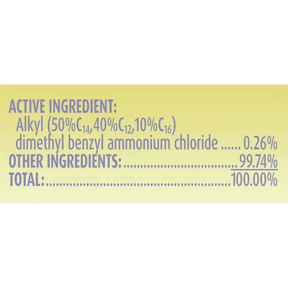 LYSOL Brand 7 in. x 7.5 in. 1-Ply Dual Action Disinfecting Wipes - Citrus, White/Purple (6 Canisters/Carton)