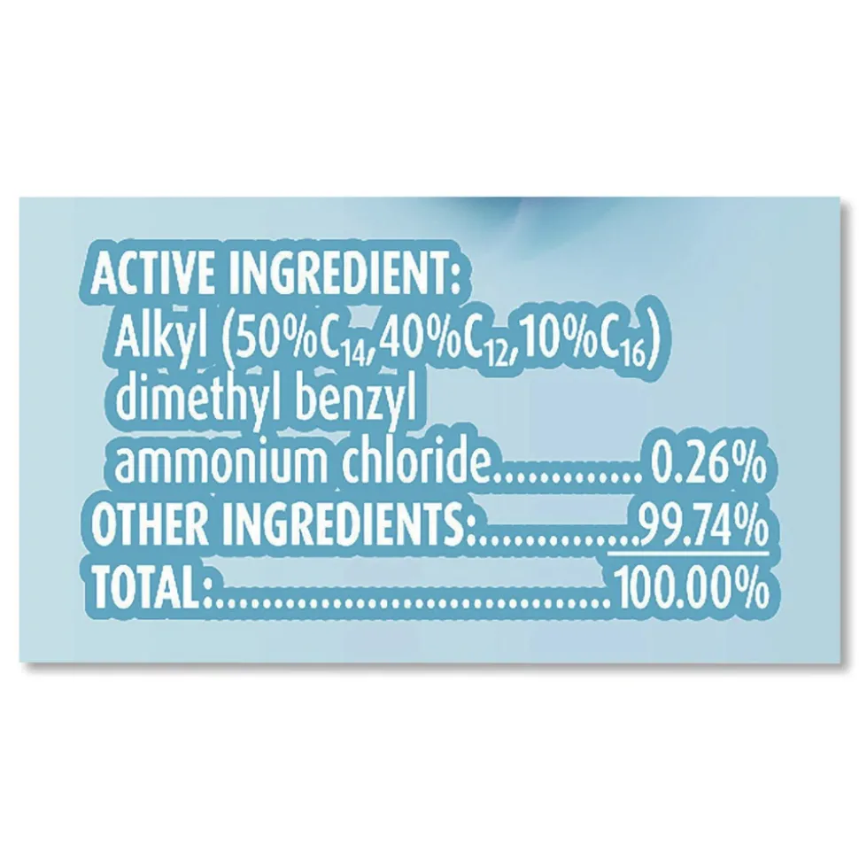 LYSOL Brand 7 in. x 7.25 in. 1-Ply Disinfecting Wipes - Crisp Linen/White