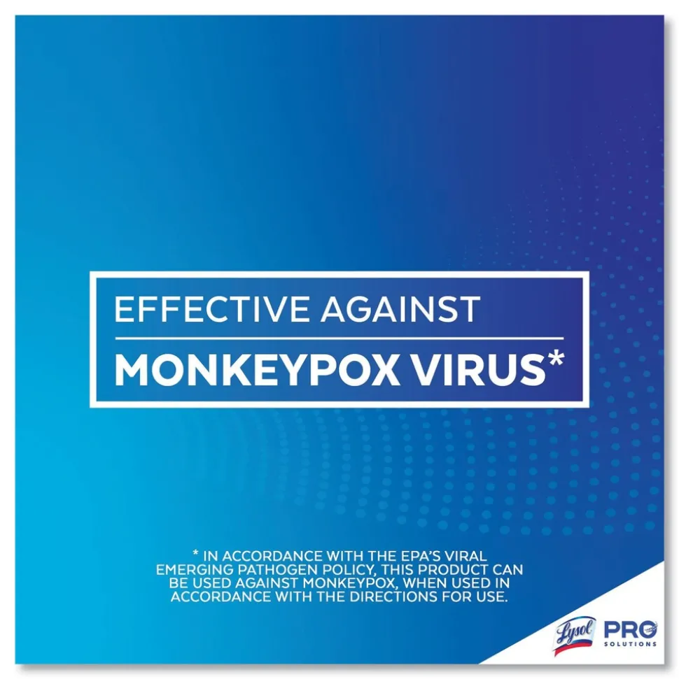 LYSOL Brand 7 in. x 7.25 in. 1-Ply Disinfecting Wipes - Mango and Hibiscus/White