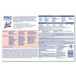 LYSOL Brand 6 in. x 8 in. 1-Ply Professional Disinfecting Wipe Bucket - Lemon and Lime Blossom White