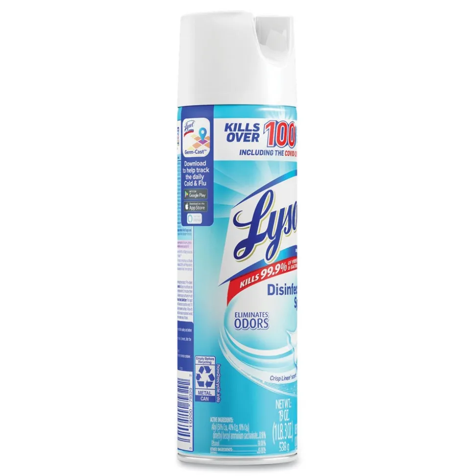 LYSOL Brand 19 oz Aerosol Disinfectant Spray - Crisp Linen Scent
