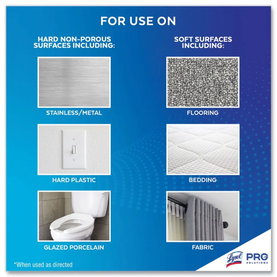 LYSOL Brand 12.5 oz. Aerosol Disinfectant Spray - Crisp Linen (6/Carton)