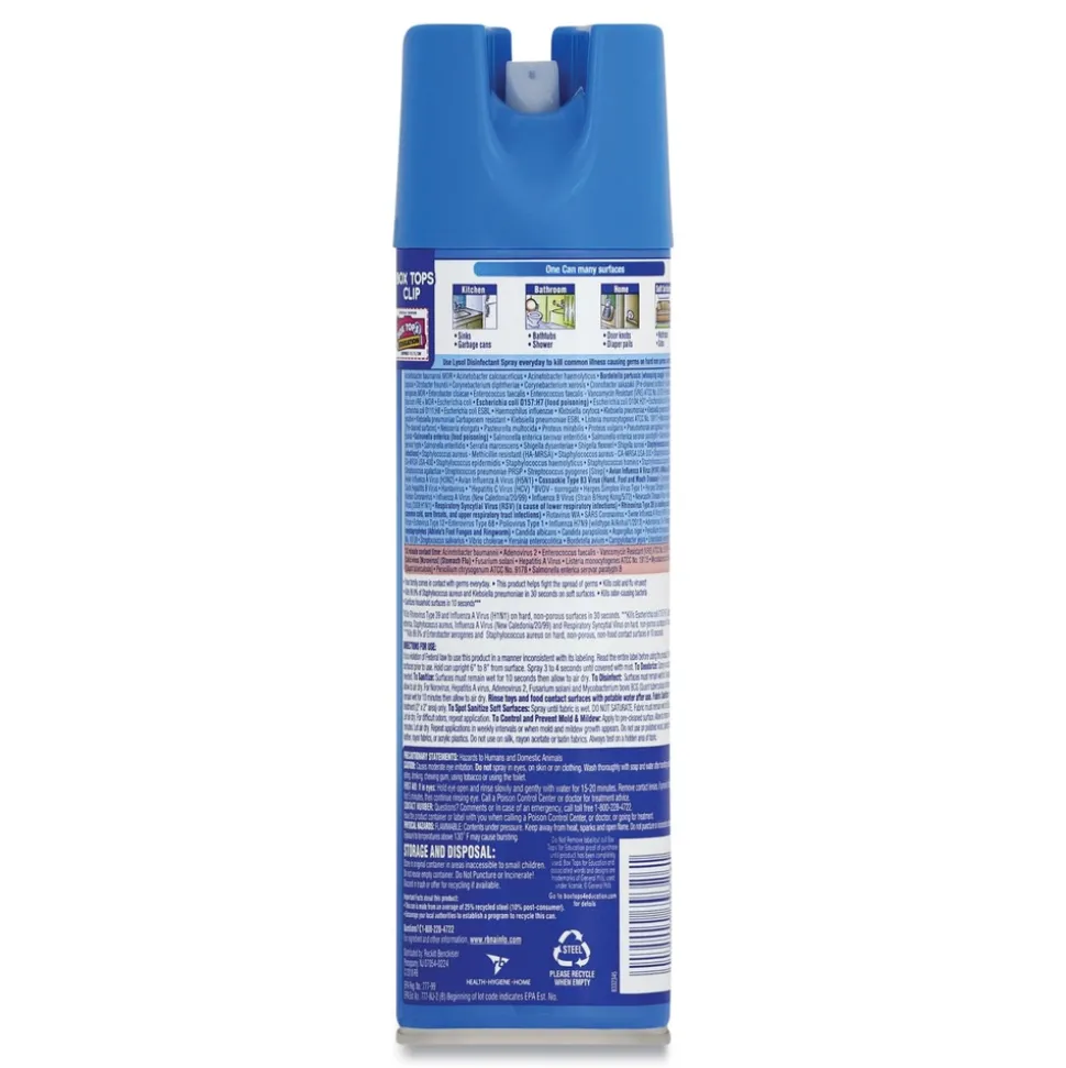 LYSOL Brand 19 oz Aerosol isinfectant Spray - Crisp Linen Scent D (12/Carton)