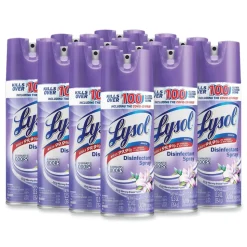LYSOL Brand 12.5 oz. Aerosol Spray Disinfectant Spray - Early Morning Breeze (12/Carton)