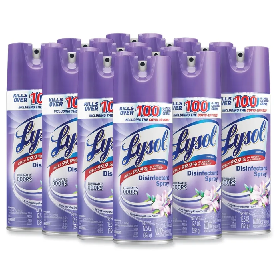 LYSOL Brand 12.5 oz. Aerosol Spray Disinfectant Spray - Early Morning Breeze (12/Carton)