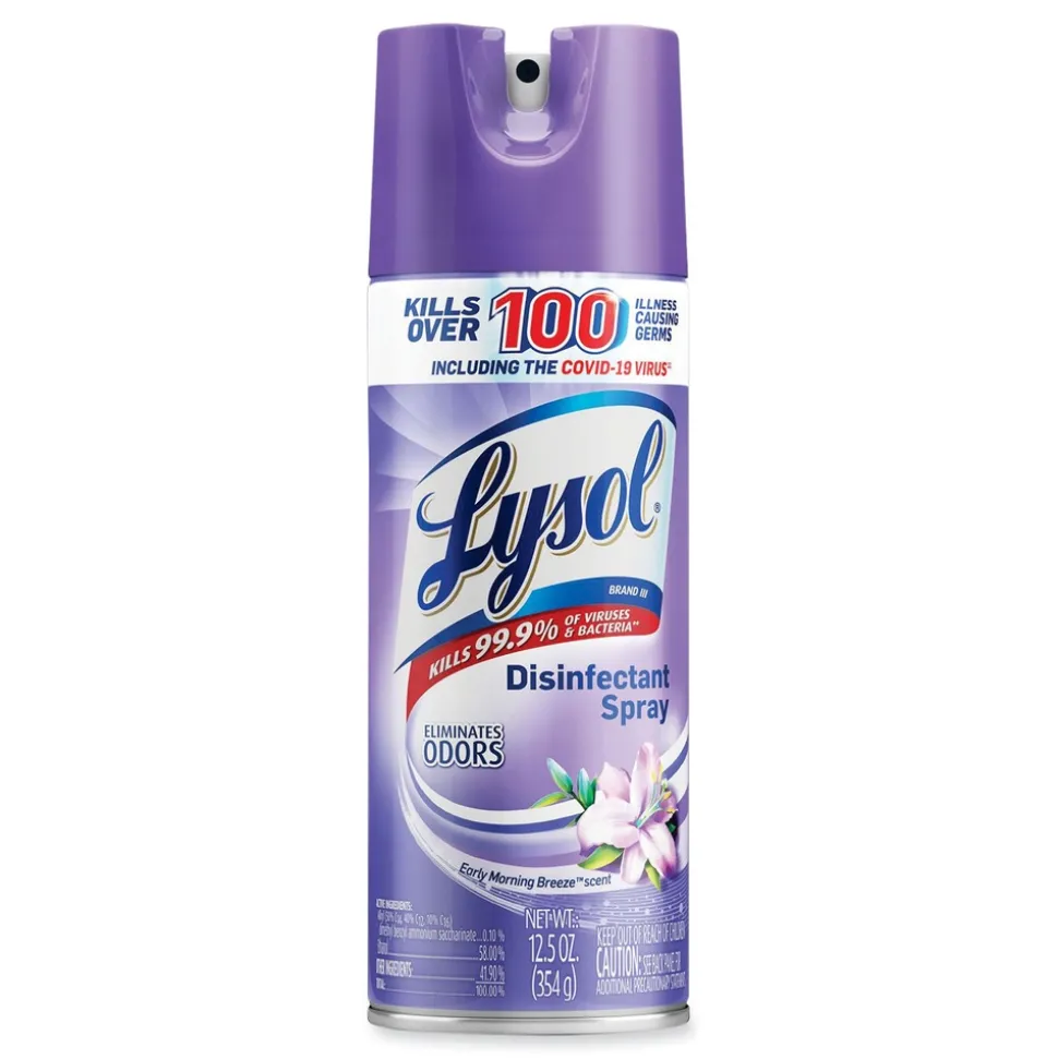 LYSOL Brand 12.5 oz. Aerosol Spray Disinfectant Spray - Early Morning Breeze (12/Carton)