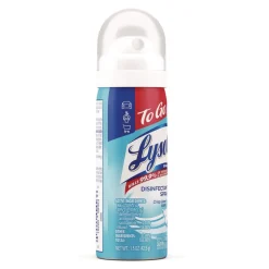 LYSOL Brand 1.5 oz Aerosol To Go Disinfectant Spray - Crisp Linen Scent (12/Carton)