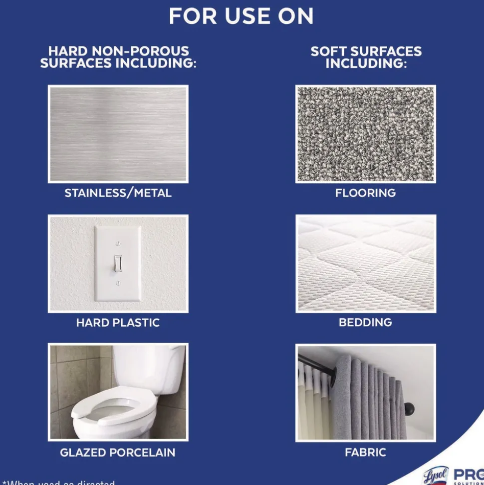 LYSOL Brand 1.5 oz Aerosol To Go Disinfectant Spray - Crisp Linen Scent (12/Carton)