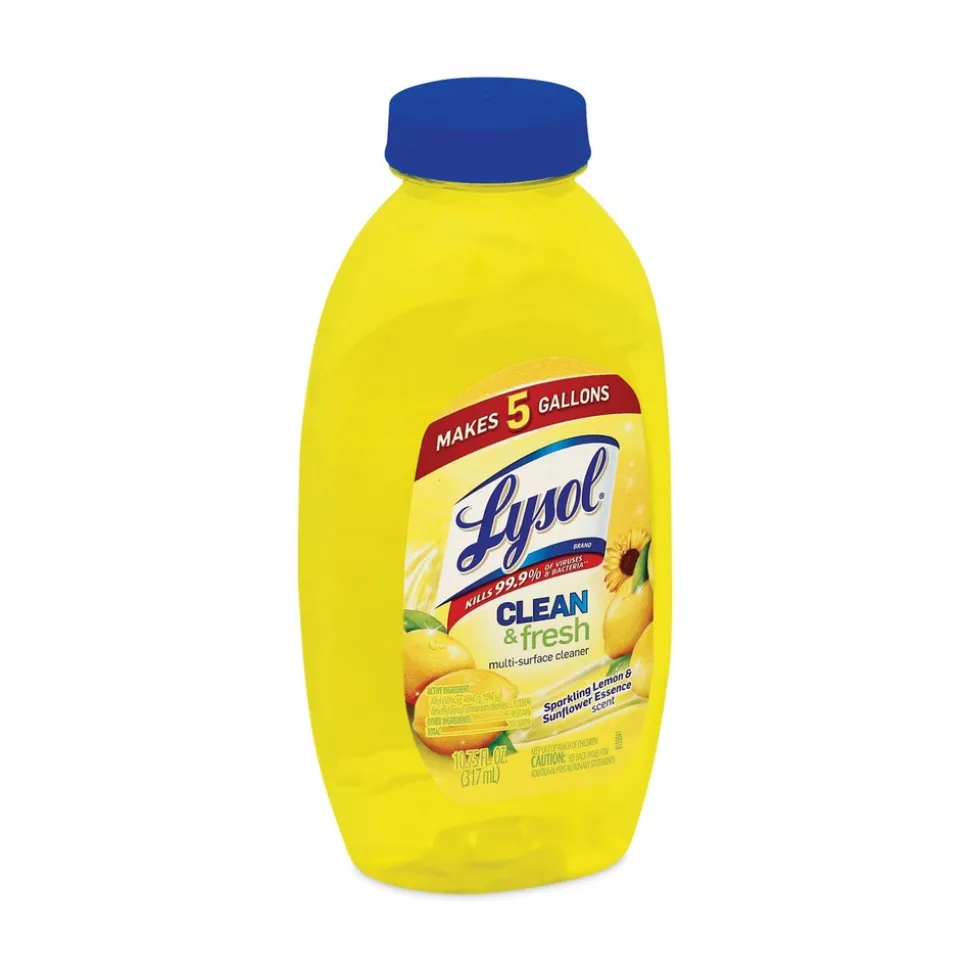 LYSOL Brand 10.75 oz. Bottle Clean and Fresh Multi-Surface Disinfectant Cleaner - Sparkling Lemon and Sunflower Essence (20/Carton)