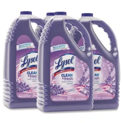 LYSOL Brand 144 oz. Bottle Clean and Fresh Multi-Surface Disinfectant Cleaner - Lavender and Orchid Essence (4/Carton)