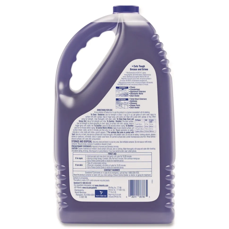 LYSOL Brand 144 oz. Bottle Clean and Fresh Multi-Surface Disinfectant Cleaner - Lavender and Orchid Essence (4/Carton)