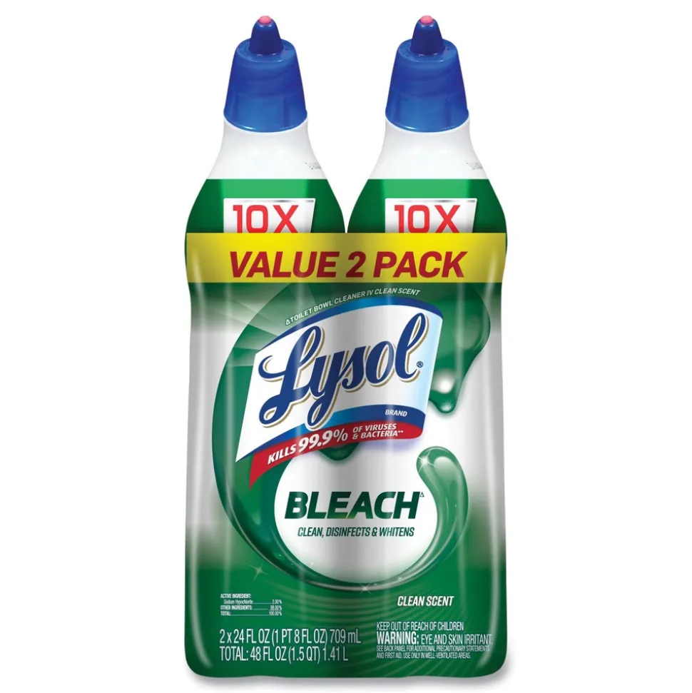 LYSOL Brand 24 oz Disinfectant Toilet Bowl Cleaner with Bleach (4/Carton)