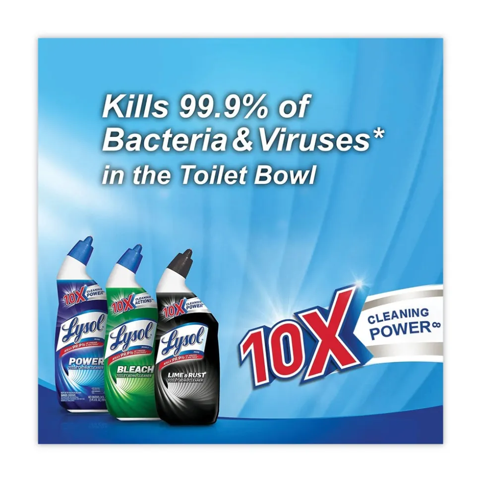 LYSOL Brand 24 oz Disinfectant Toilet Bowl Cleaner with Bleach (4/Carton)
