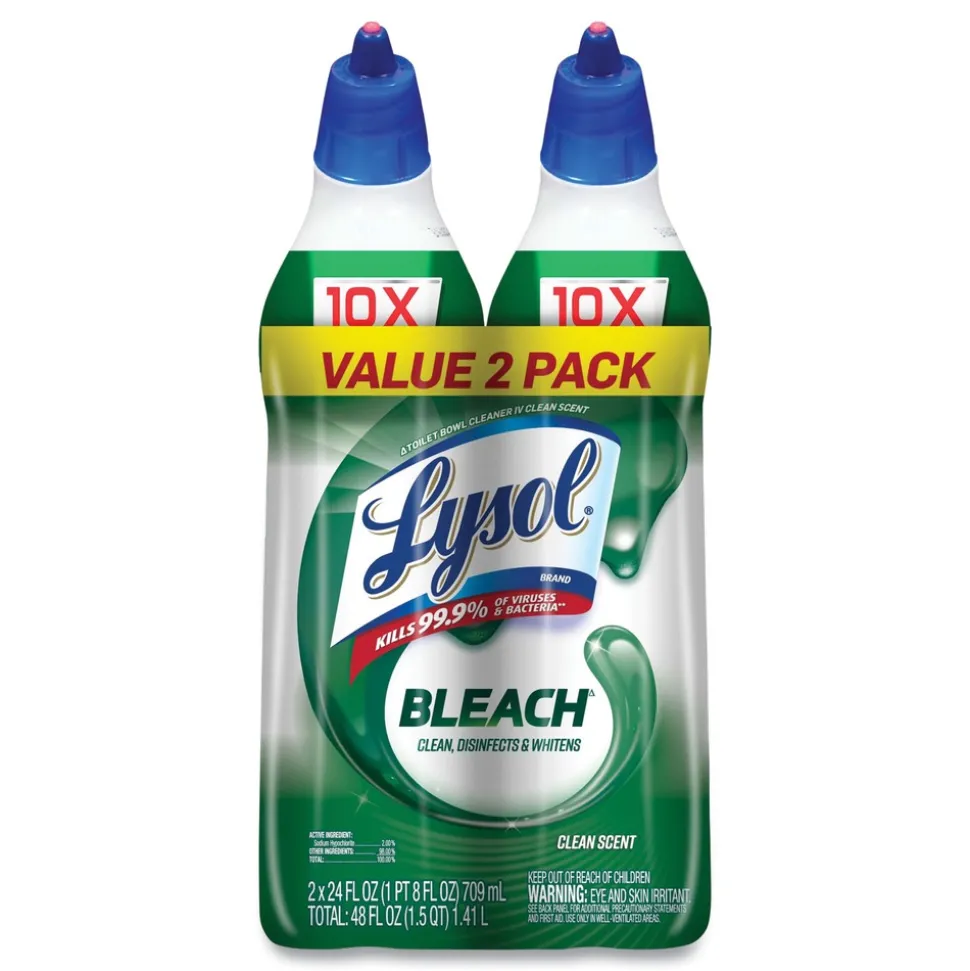 LYSOL Brand 24 oz Disinfectant Toilet Bowl Cleaner with Bleach (2/Pack)