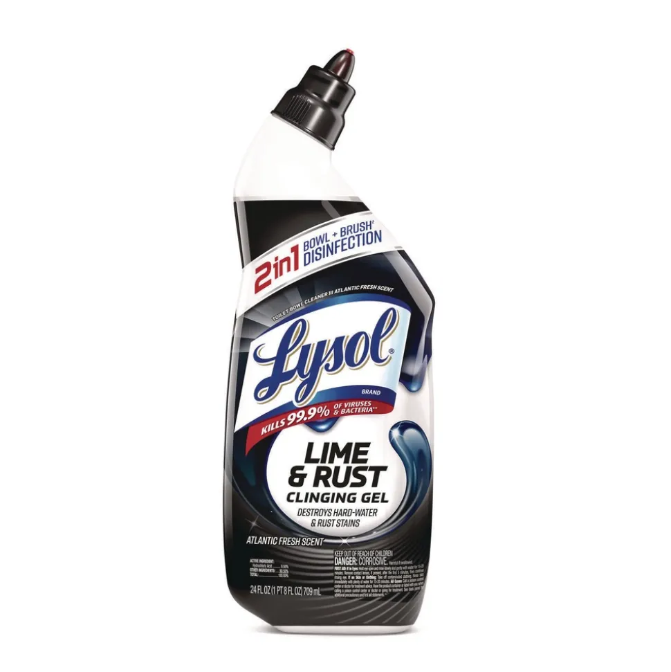 LYSOL Brand 24 oz. Lime & Rust Toilet Bowl Cleaner - Atlantic Fresh (9/Carton)