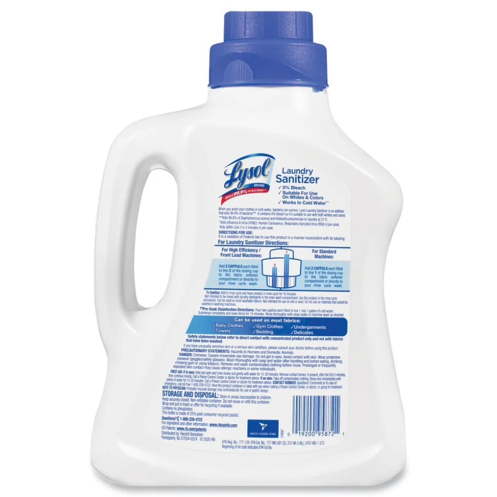 LYSOL Brand 90 oz Liquid Laundry Sanitizer - Crisp Linen (4/Carton)