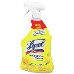 LYSOL Brand 32 oz. Spray Bottle Ready-to-Use All-Purpose Cleaner - Lemon Scent (12/Carton)