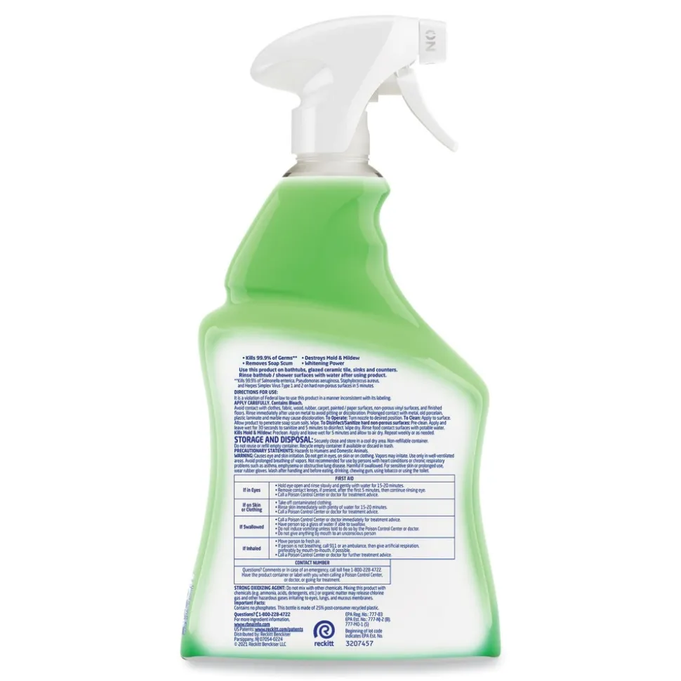 LYSOL Brand 32 oz. Spray Bottle Multi-Purpose Cleaner with Bleach (12/Carton)