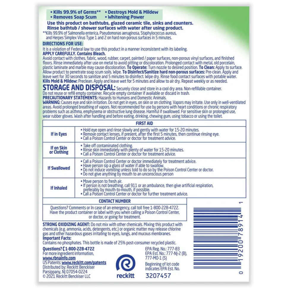 LYSOL Brand 32 oz. Spray Bottle Multi-Purpose Cleaner with Bleach (12/Carton)