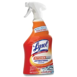 LYSOL Brand 22 oz. Spray Bottle Kitchen Pro Antibacterial Cleaner - Citrus Scent (9/Carton)